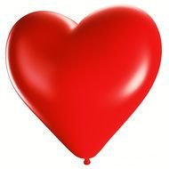 Red Heart Shaped Balloons Clip Art