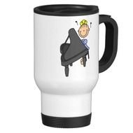 Stick Figure Piano Mug
