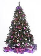 Ä°llustration of Purple Christmas Tree