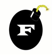 black bomb with yellow rope