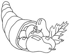 Cornucopia Coloring Page N2