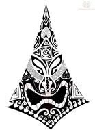 Tiki Tattoo Designs drawing