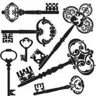 Old Key Clip Art N17