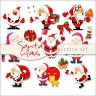 Scrap Kit Santa Claus Illustrations