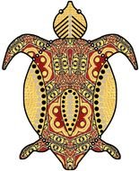 Yellow Turtle Shell Clip Art