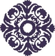 Paisley And Flower Stencil Art