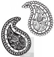 Paisley With Flower Stock Illustration Veercom