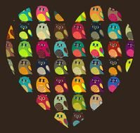 Cute Colorful Owls N2