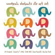Baby Elephant Clip Art N54