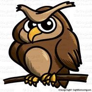 Cartoon Owl Clip Art N102