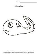 Tadpole Coloring Page N2