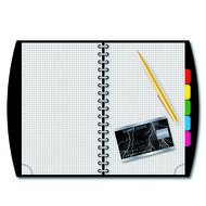 notebook with pen as a picture for clipart