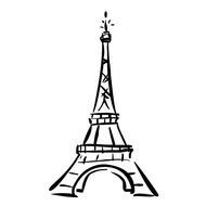 Eiffel Tower Drawing Cartoon N2