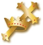 Cross And Crown Clip Art N14