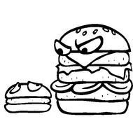 Junk Food Coloring Pages Printables