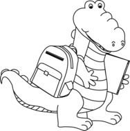 Alligator Clip Art Black And White N13