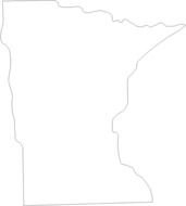 Printable Outline Of Minnesota