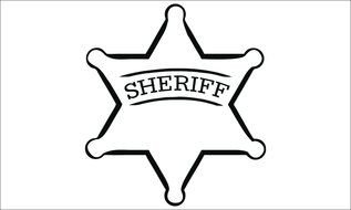 Sheriff star logo drawing