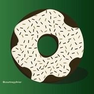 Chocolate Donuts With Sprinkles N7