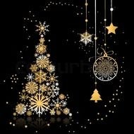 Colorful and shining Christmas Decorations clipart