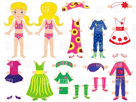 Free Paper Doll Clip Art