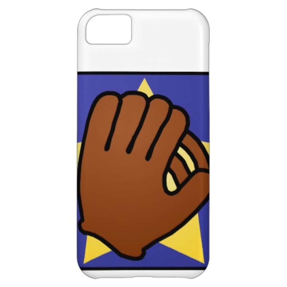 Cartoon Clip Art Sports Baseball Glove Gold Star IPhone 5C Covers