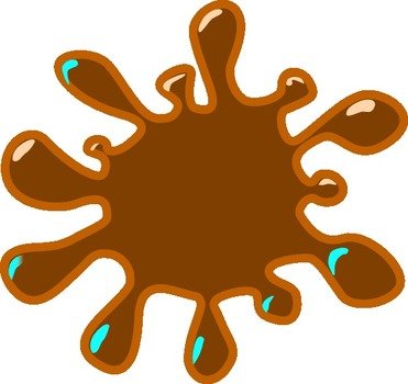 Brown Splat Clip Art