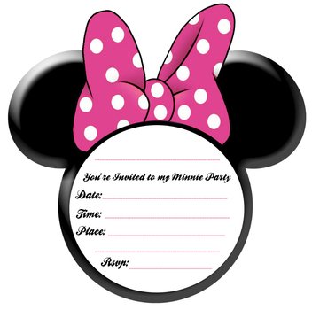 Minnie Mouse Invitation Template N2