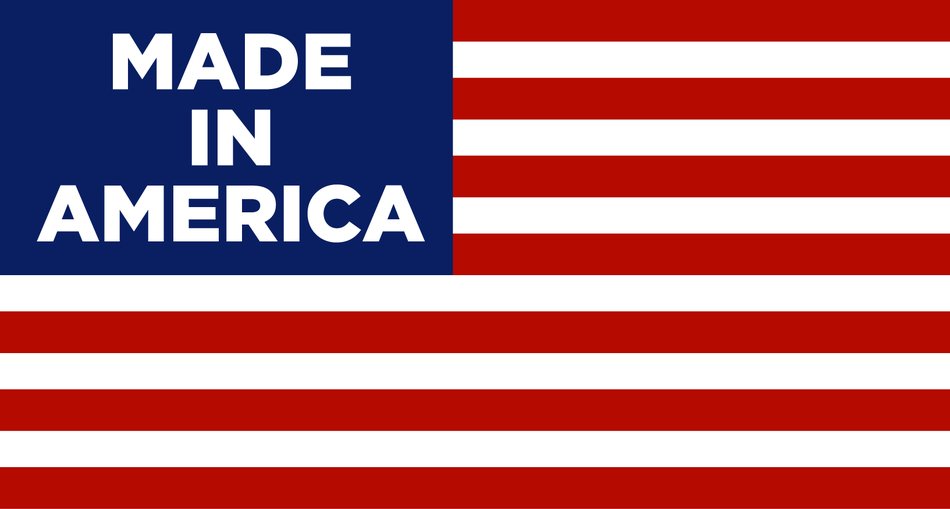 american flag with text