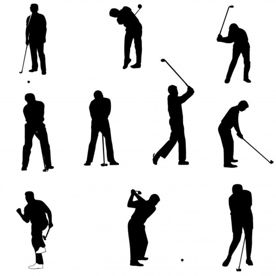 Golf Swing Silhouette N2