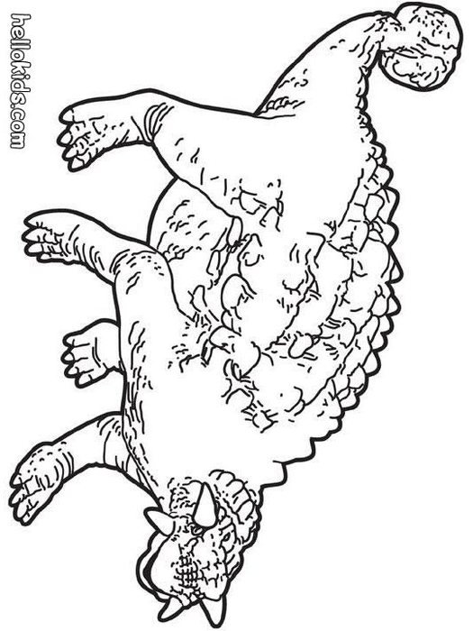 Ankylosaurus Coloring Page