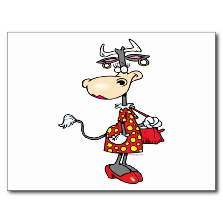 Pictures Funny Cow Character Cartoon Image Clip Art