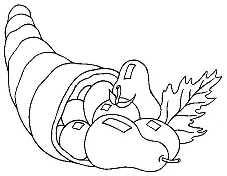 Cornucopia Coloring Page N2