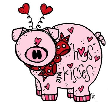 Hogs And Kisses Clip Art
