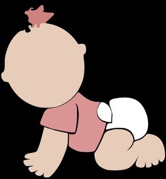 Baby Crawling Clip Art N24