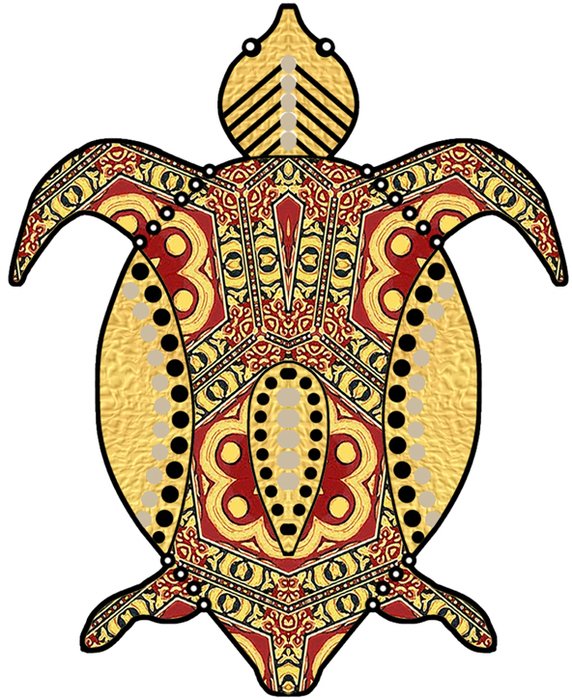 Yellow Turtle Shell Clip Art