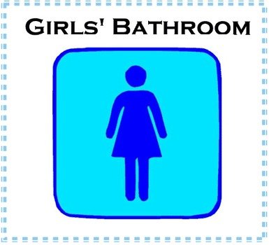 Girls Bathroom Sign Clip Art