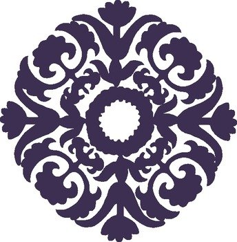 Paisley And Flower Stencil Art