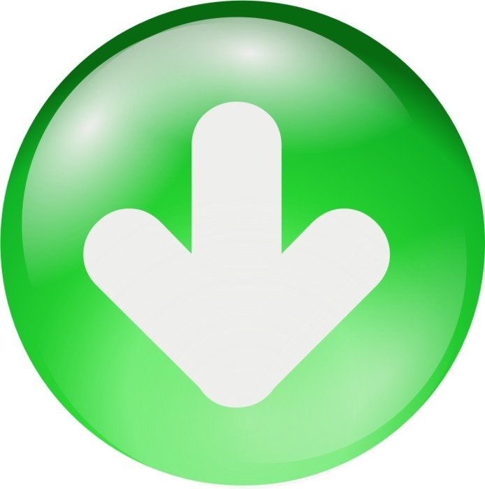 Crystal Download Icon By Voxxi A Glossy Shiny Green