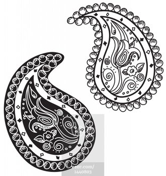 Paisley With Flower Stock Illustration Veercom