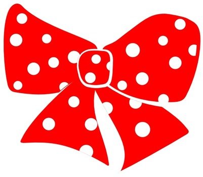 Blue Polka Dot Bow Clip Art N4