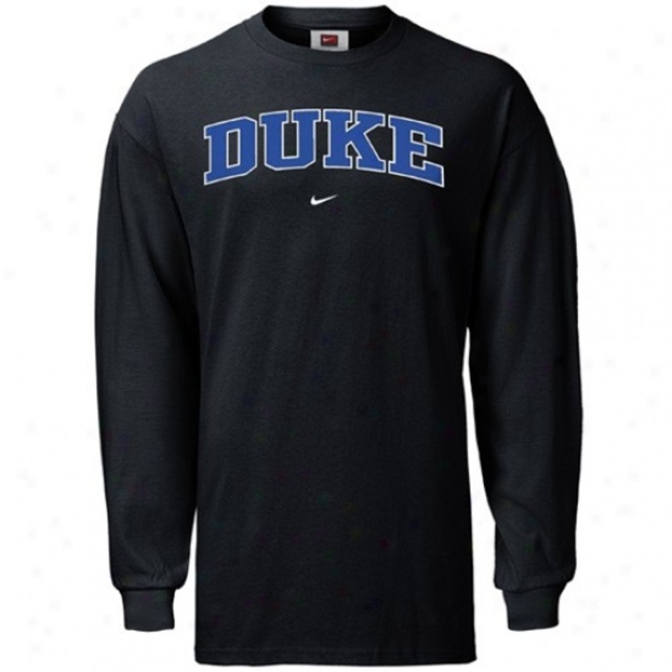 Duke Blue Devils Mens Nike Long Sleeve Shirt