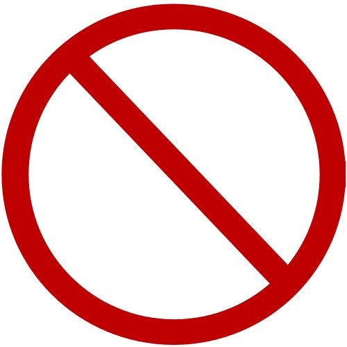 No Sign With Line Through It