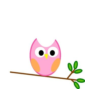 Pink Owl Clip Art N50