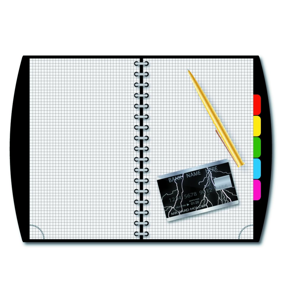 notebook with pen as a picture for clipart