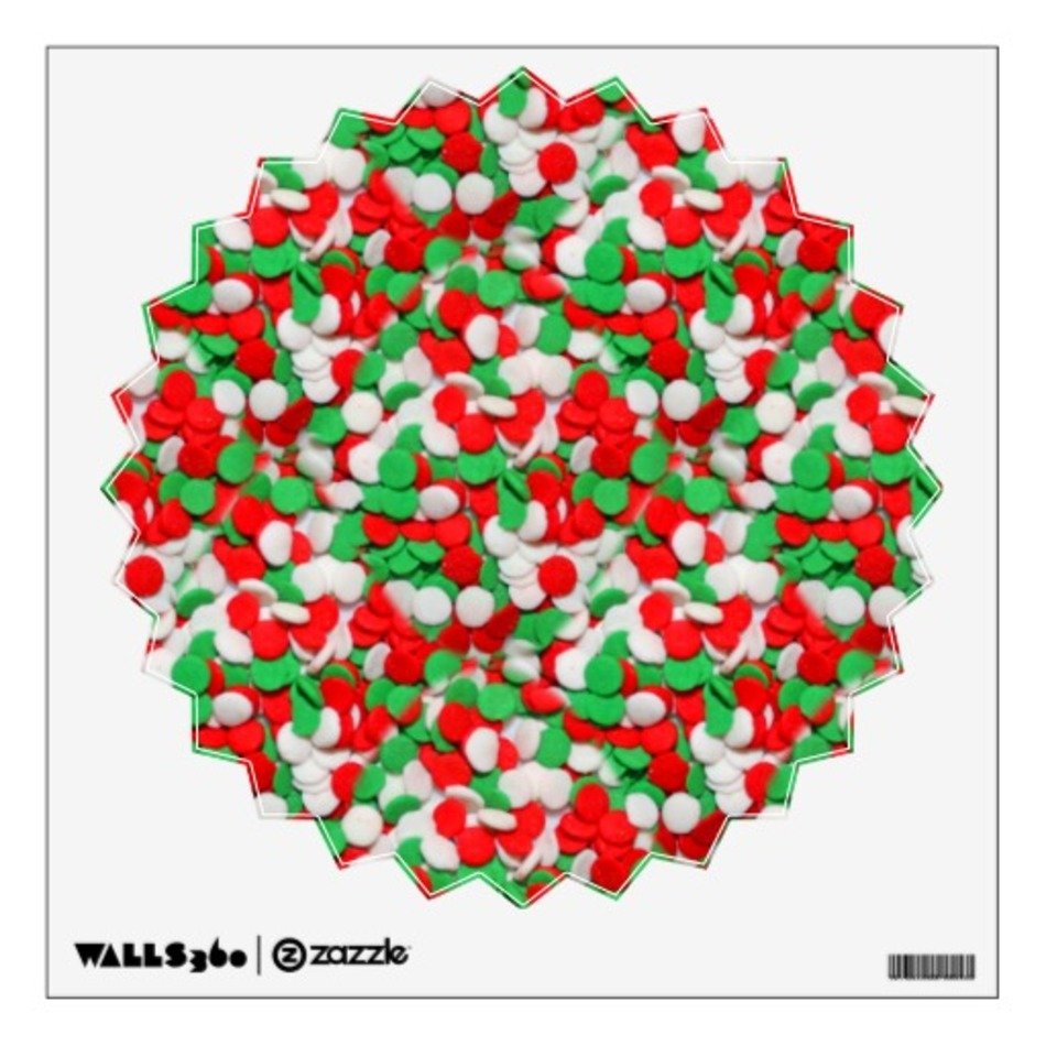 Red Green amp White Christmas Sugar Cookies Room Graphic