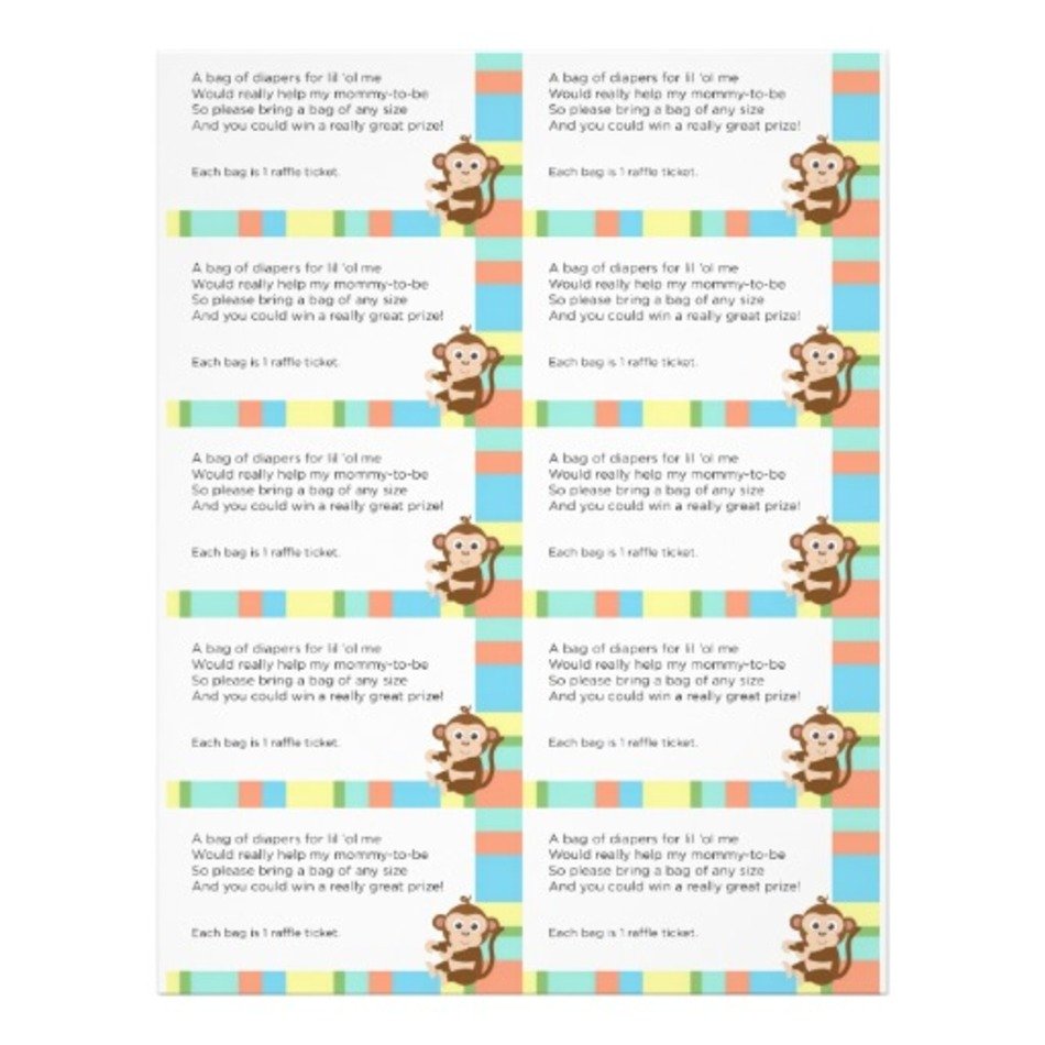Baby Shower Diaper Raffle