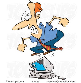 Cartoon Man Jumping N3