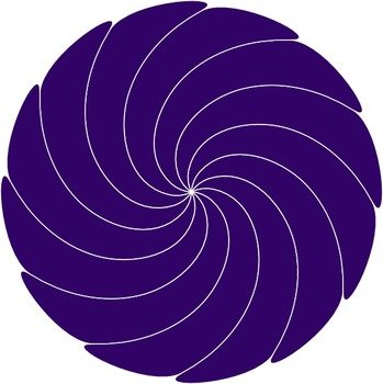 Purple Swirl Clip Art N21
