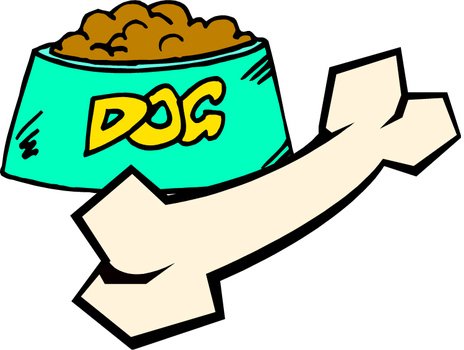 Cartoon Dog Food N2